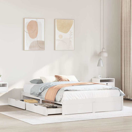 Bed Frame Without Mattress Small Double Solid Wood Pine