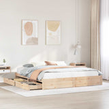 Bed Frame Without Mattress Small Double Solid Wood Pine