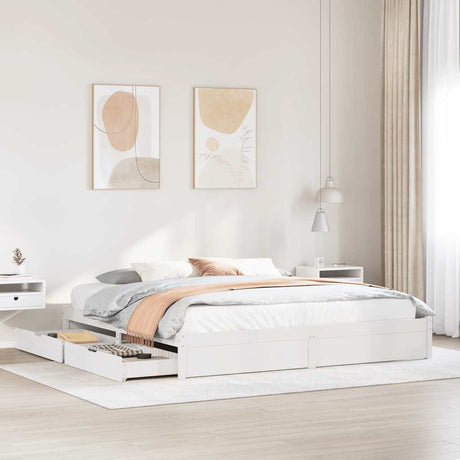 Bed Frame Without Mattress Small Double Solid Wood Pine
