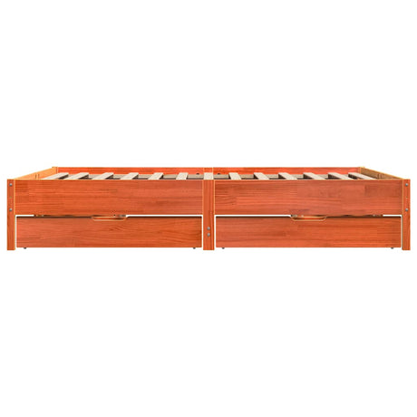 Bed Frame Without Mattress Solid Wood Pine