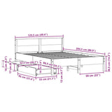 Bed Frame Without Mattress Solid Wood Pine