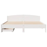 Bed Frame Without Mattress Super King Solid Wood Pine