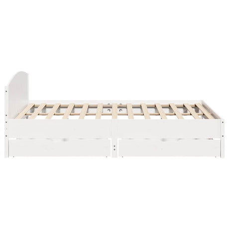 Bed Frame Without Mattress Super King Solid Wood Pine