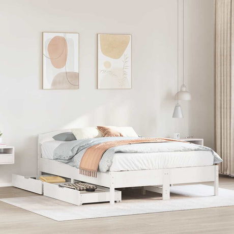 Bed Frame Without Mattress Super King Solid Wood Pine