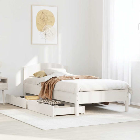 Bed Frame Without Mattress Super King Solid Wood Pine