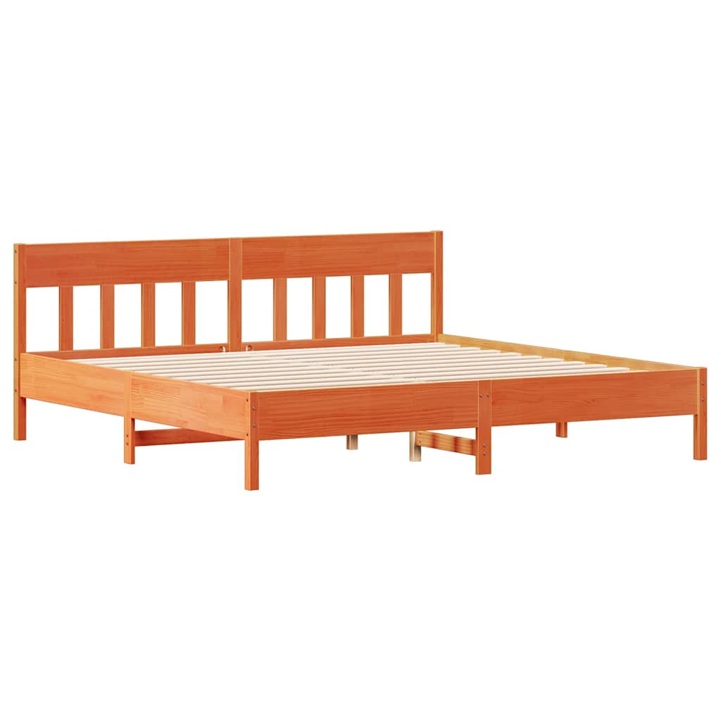 Bed Frame Without Mattress Super King Solid Wood Pine