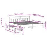 Bed Frame Without Mattress Super King Solid Wood Pine
