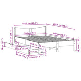 Bed Frame With Drawers Solid Wood Pine