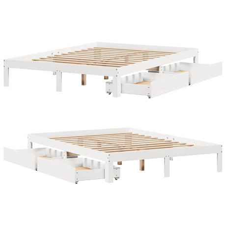Bed Frame With Drawers Without Mattress Small Double