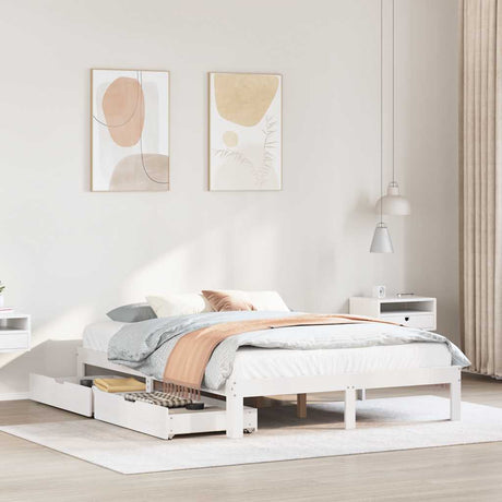 Bed Frame With Drawers Without Mattress Small Double