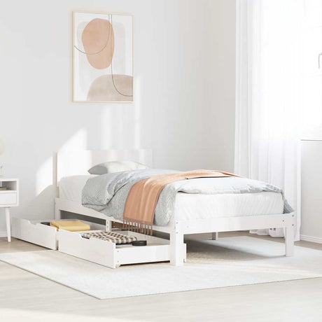 Bed Frame With Drawers Without Mattress Double