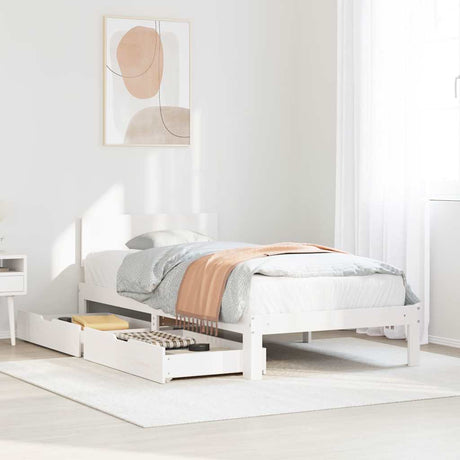 Bed Frame With Drawers Without Mattress Double