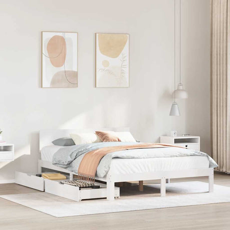 Bed Frame With Drawers Without Mattress Double
