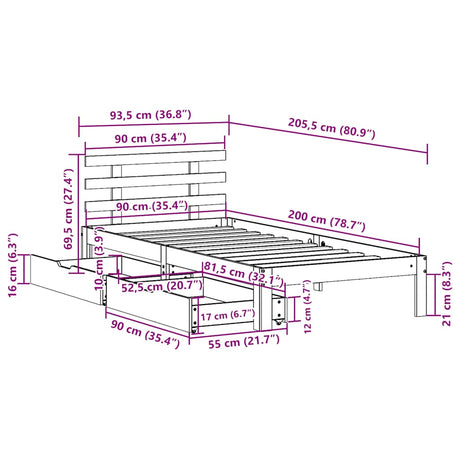 Bed Frame With Drawers Without Mattress