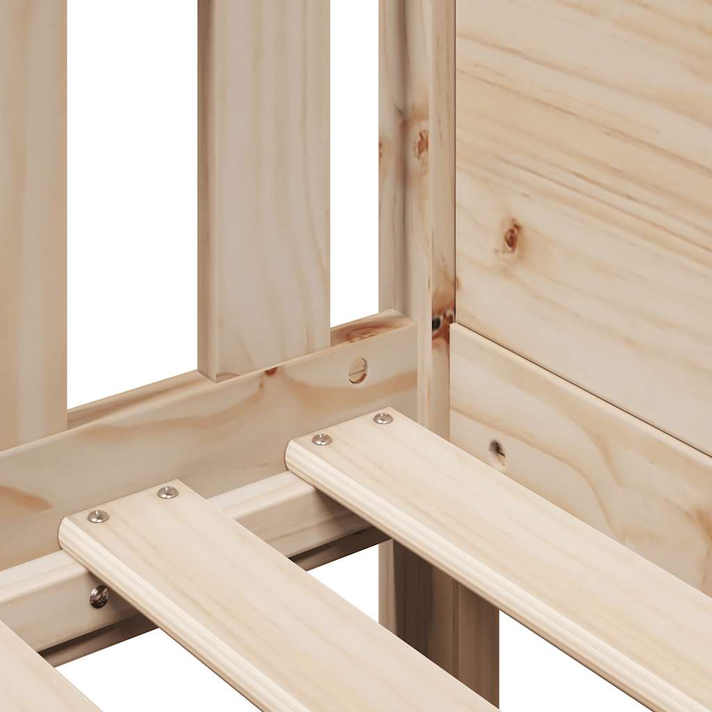 Kids Bed Frame With Drawers Without Mattress Solid Wood