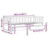 Daybed With Drawers Without Mattress Solid Wood