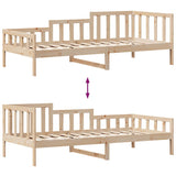Daybed With Drawers Without Mattress 80X200 Cm Solid Wood