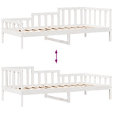 Daybed With Drawers Without Mattress White 90X200 Cm Solid Wood