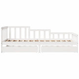 Daybed With Drawers Without Mattress 90X190 Cm Single Solid Wood