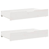 Daybed With Drawers Without Mattress 90X190 Cm Single Solid Wood