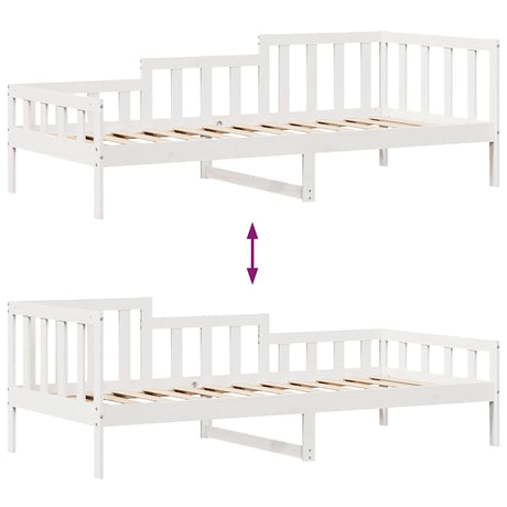 Daybed With Drawers Without Mattress 90X190 Cm Single Solid Wood