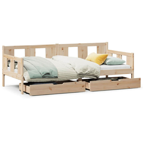 Daybed With Drawers Without Mattress Solid Wood