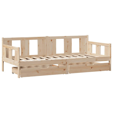 Daybed With Drawers Without Mattress Solid Wood