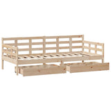 Daybed With Drawers Without Mattress Solid Wood