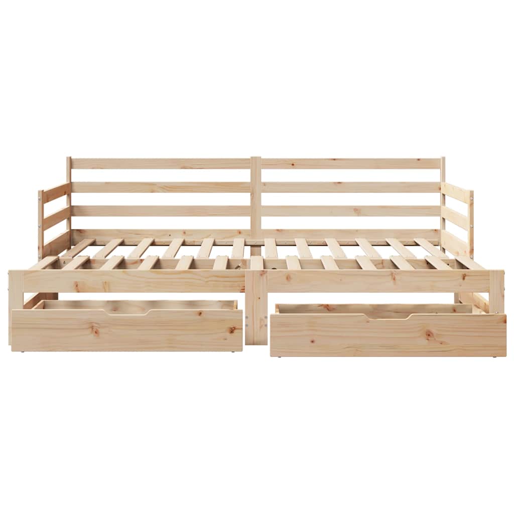 Daybed With Trundle And Drawers Without Mattress Single