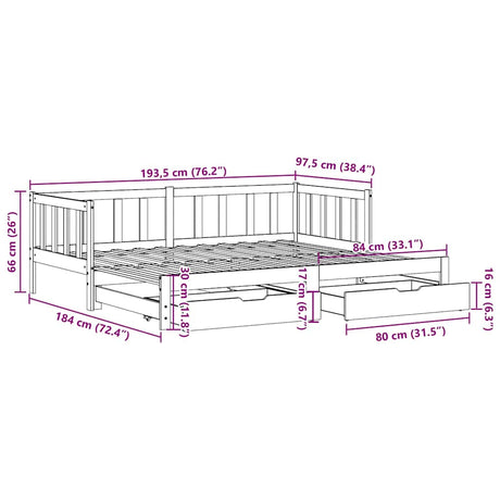 Daybed With Trundle And Drawers Without Mattress Single