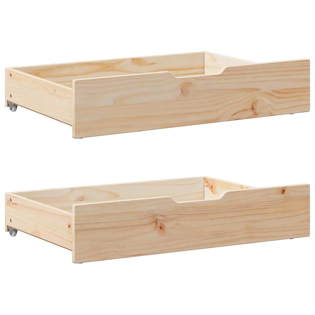 Daybed With Trundle And Drawers Without Mattress 90X200 Cm