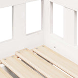 Daybed With Trundle And Drawers Without Mattress White 90X200 Cm