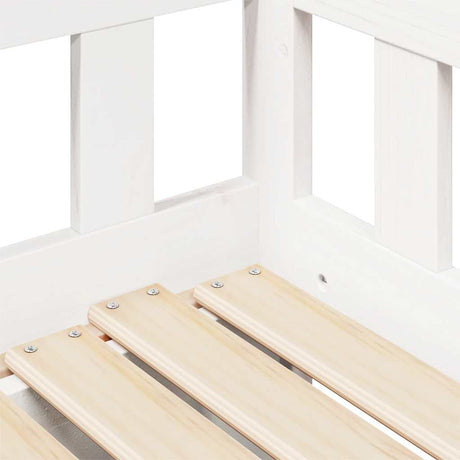 Daybed With Trundle And Drawers Without Mattress White 90X190 Cm Single