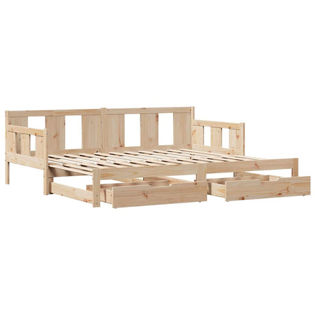 Daybed With Trundle And Drawers Without Mattress