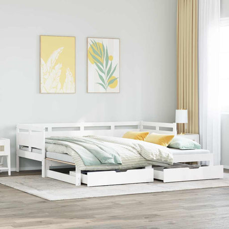 Daybed With Trundle And Drawers Without Mattress Single