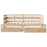 Daybed With Trundle And Drawers Without Mattress Single