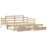 Daybed With Trundle And Drawers Without Mattress Single