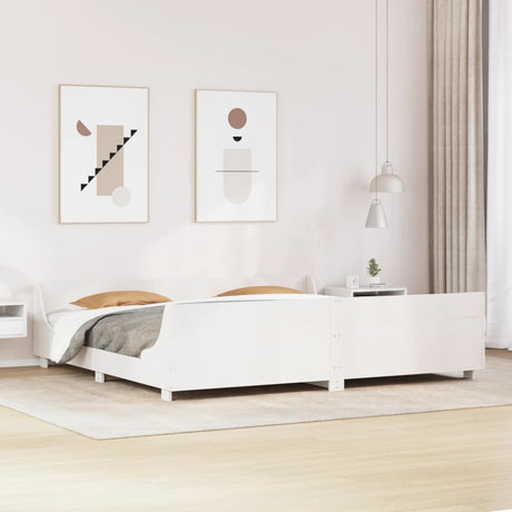 Bed Frame Without Mattress Solid Wood Pine