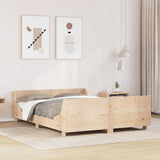 Bed Frame Without Mattress Solid Wood Pine