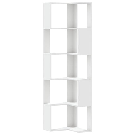 Corner Bookcase 5-Tier 50X50X179 Cm Engineered Wood