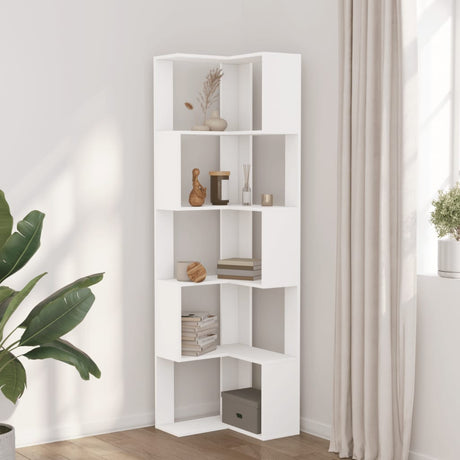 Corner Bookcase 5-Tier 50X50X179 Cm Engineered Wood