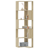 Corner Bookcase 5-Tier 50X50X179 Cm Engineered Wood