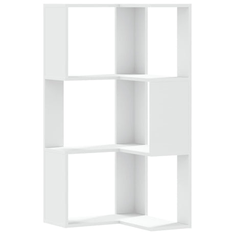 Corner Bookcase 3-Tier 50X50X102 Cm Engineered Wood
