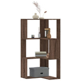 Corner Bookcase 3-Tier 50X50X102 Cm Engineered Wood