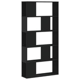 Bookcase 5-Tier 80.5X23.5X162.5 Cm Engineered Wood