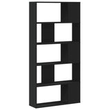 Bookcase 5-Tier 80.5X23.5X162.5 Cm Engineered Wood