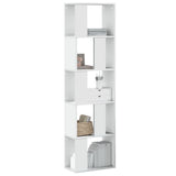 Bookcase 5-Tier 80.5X23.5X162.5 Cm Engineered Wood