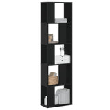 Bookcase 5-Tier 80.5X23.5X162.5 Cm Engineered Wood