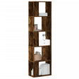 Bookcase 5-Tier 80.5X23.5X162.5 Cm Engineered Wood