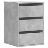 Corner Chest of Drawers Concrete Grey 40x41x58 cm Engineered Wood